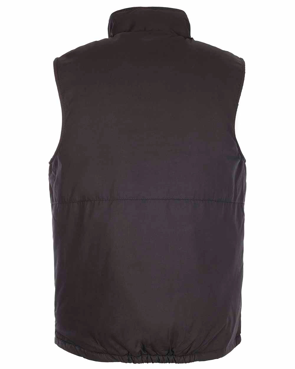 Black coloured Fort Wroxham Quilted Bodywarmer on white background