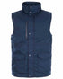 Navy Blue coloured Fort Wroxham Quilted Bodywarmer on white background