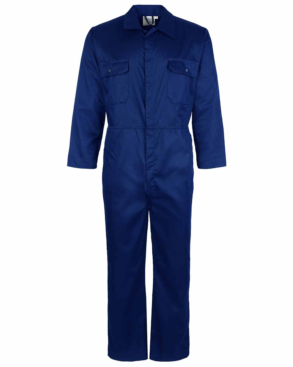 Royal Blue coloured Fort Workforce Economy Boilersuit on white background