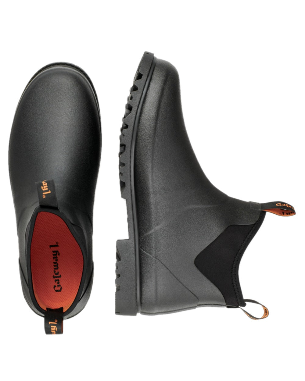 Black Coloured Gateway1 Ascot II 6" 3mm Boots on white background