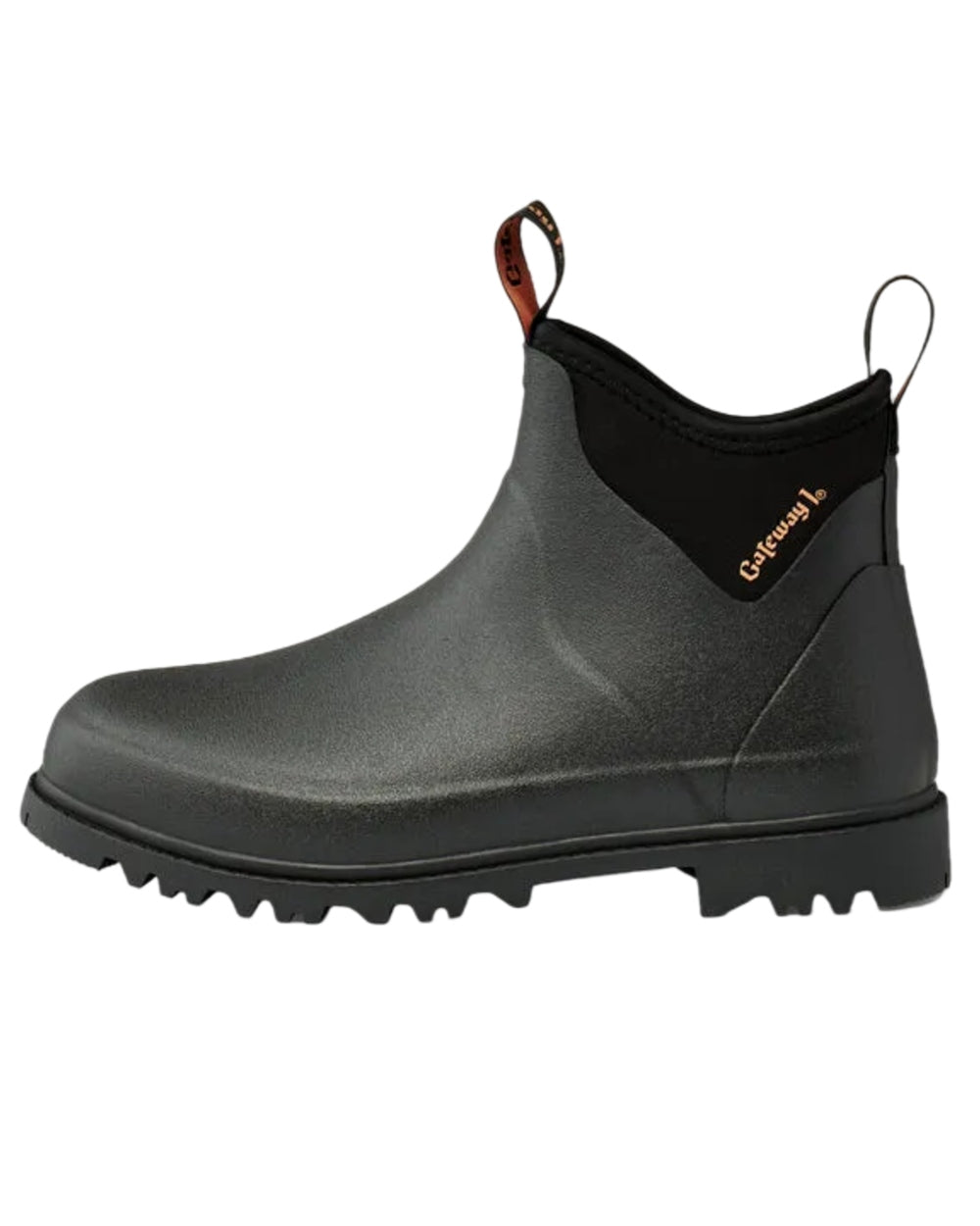 Black Coloured Gateway1 Ascot II Lady 6" 3mm Boots on white background