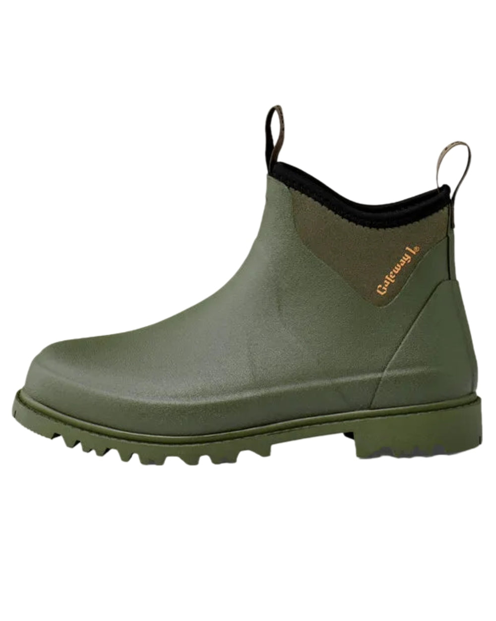 Olive Coloured Gateway1 Ascot II Lady 6" 3mm Boots on white background