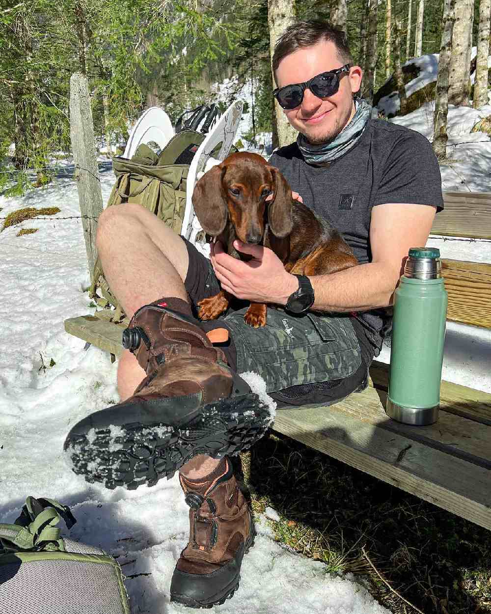 Coffee Coloured Gateway1 Estate Beater 9" 400g G1 Speed-Lacing Boots on outdoor background