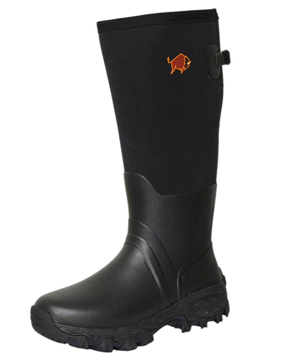Black Coloured Gateway1 Woodwalker 18" 4mm Wellingtons on white background