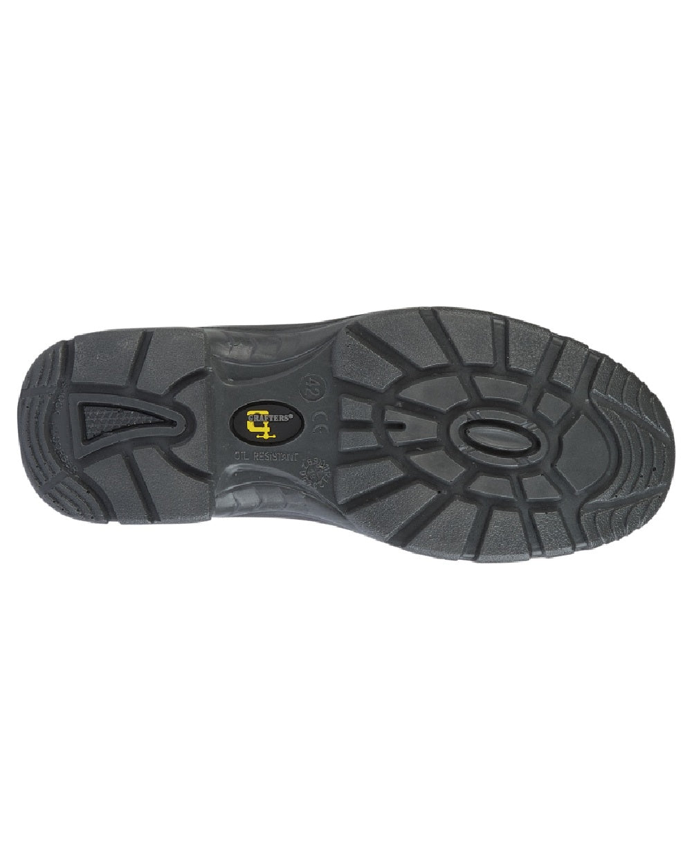 Black coloured Grafters Safety Twin Gusset Dealer Boots on white background