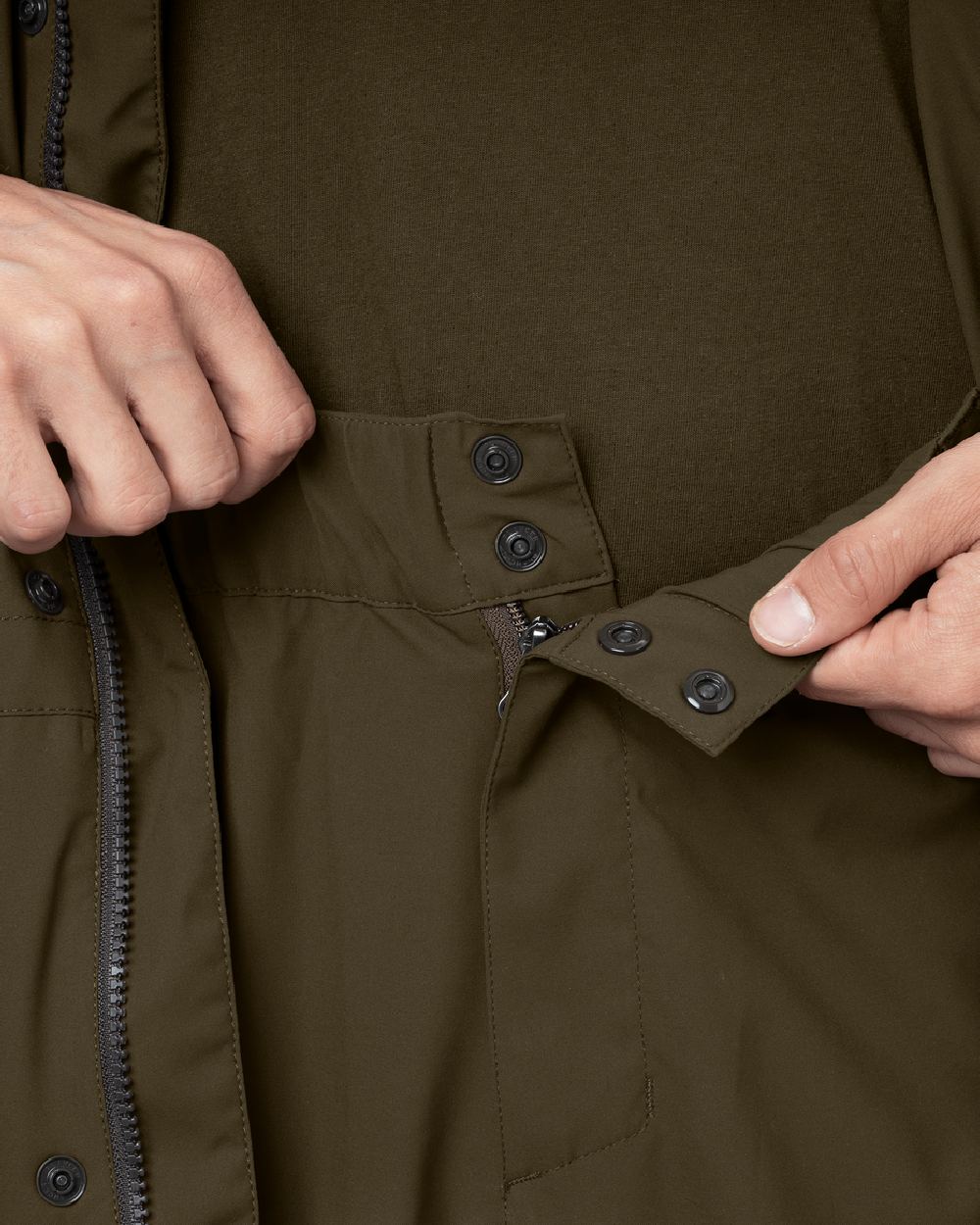 Willow Green Coloured Harkila Orton Overtrousers on white background