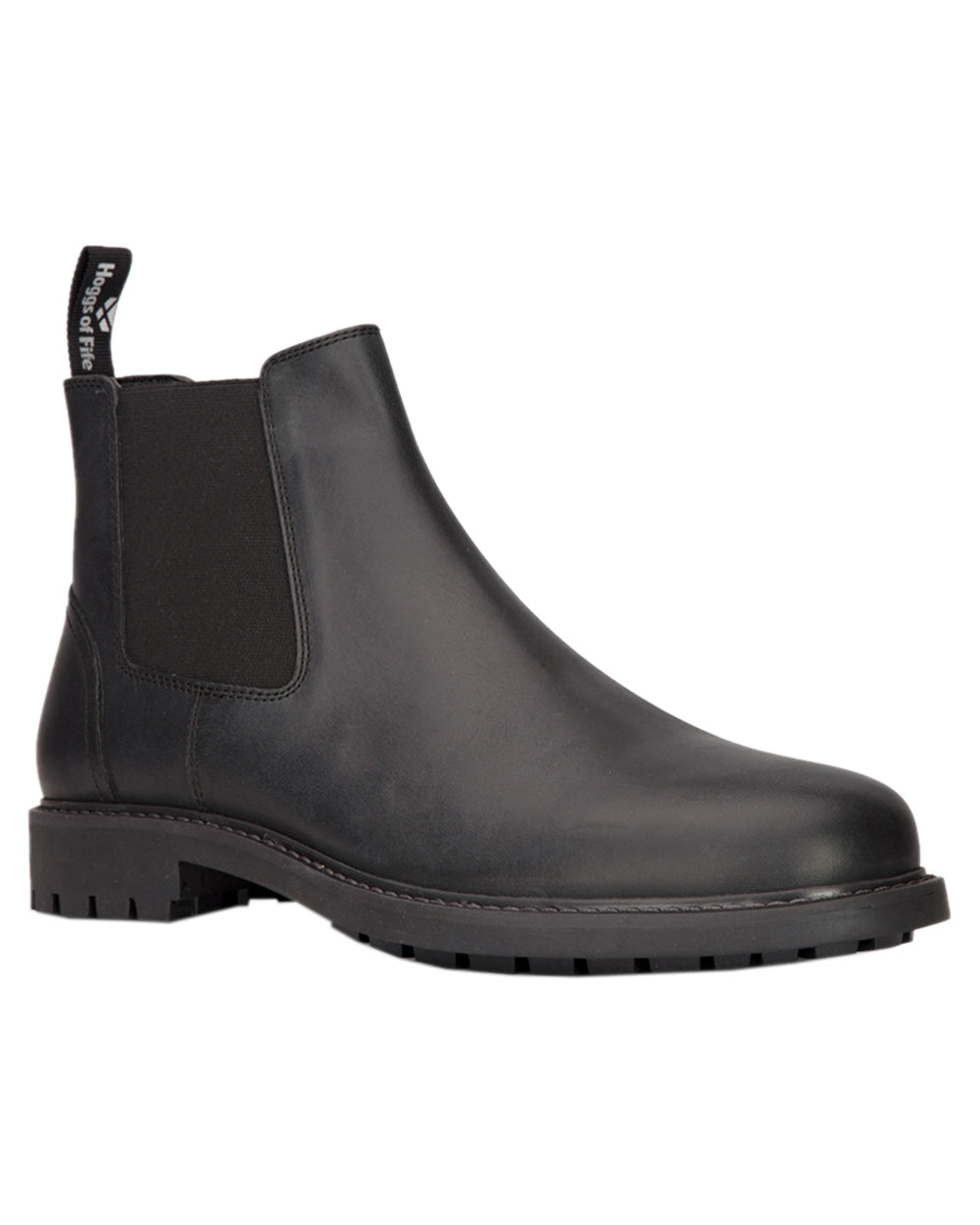 Black Coloured Hoggs of Fife Banff Country Dealer Boots on white background