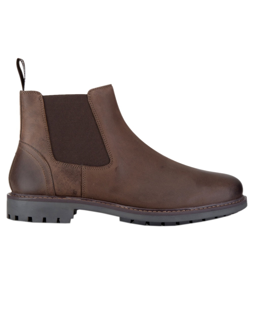 Waxy Brown Coloured Hoggs of Fife Banff Country Dealer Boots on white background