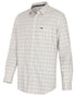 Green Gold Coloured Hoggs of Fife Callum Country Check Shirt on white background