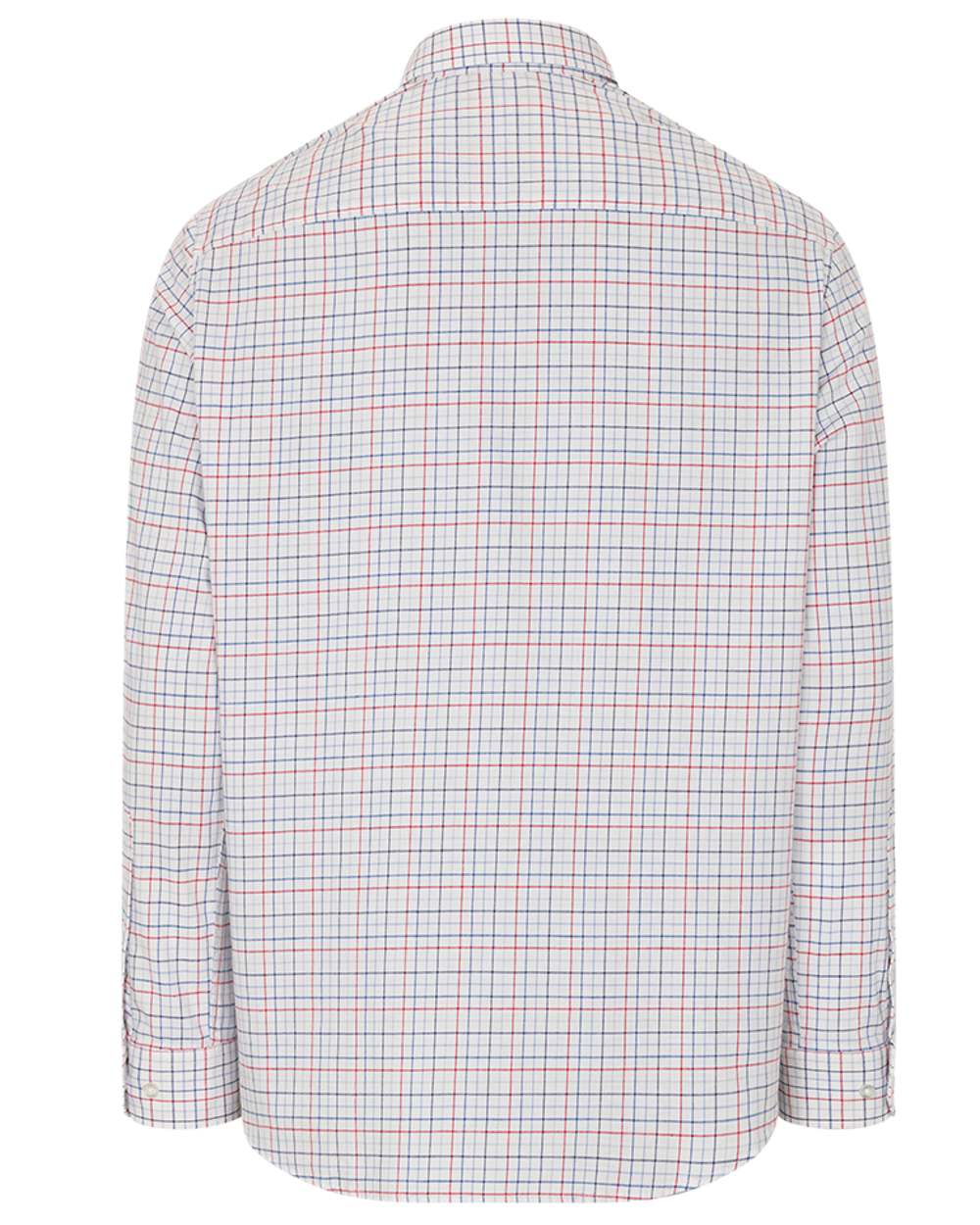 Red Blue Coloured Hoggs of Fife Callum Country Check Shirt on white background