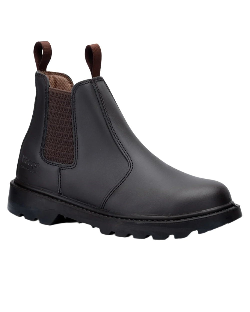 Dark Brown coloured Hoggs of Fife Classic Safety Dealer Boot on white background