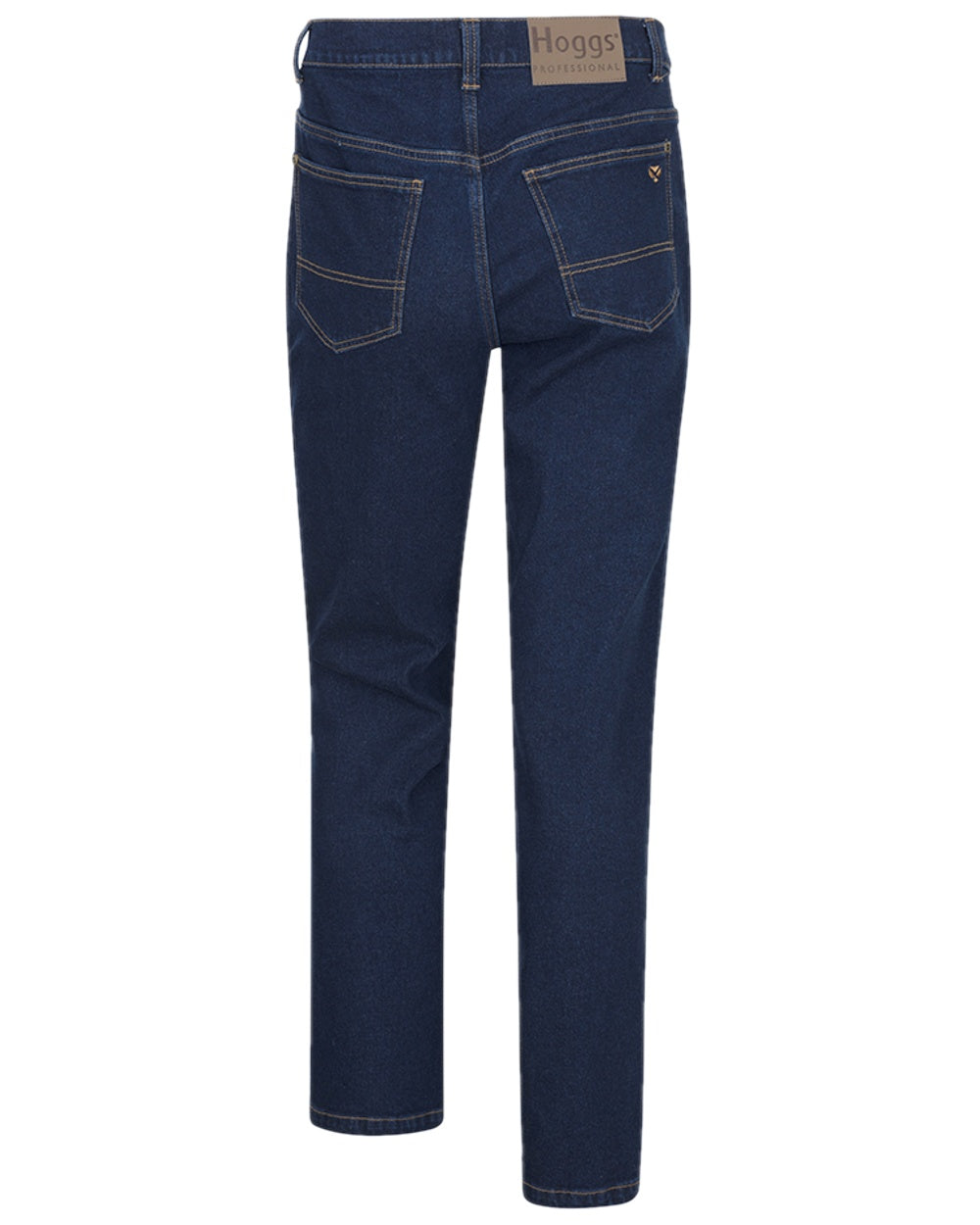 Dark Indigo Coloured Hoggs of Fife Clyde Comfort Denim Jeans on white background