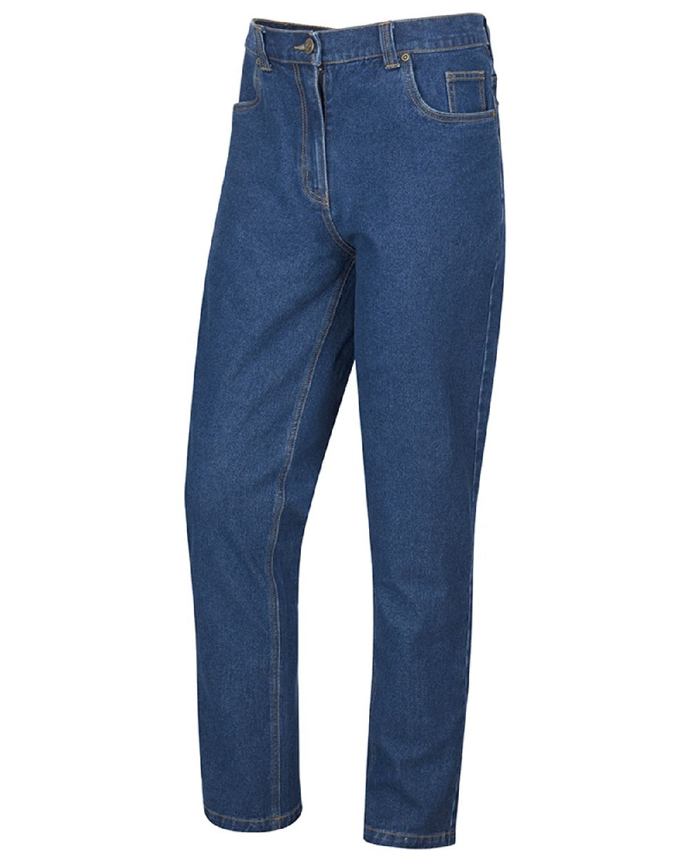Stonewash Coloured Hoggs of Fife Clyde Comfort Denim Jeans on white background