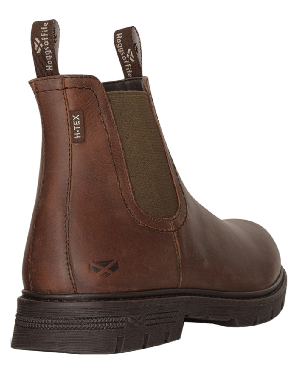 Dark Brown Coloured Hoggs of Fife Dalmeny Dealer Boots On A White Background