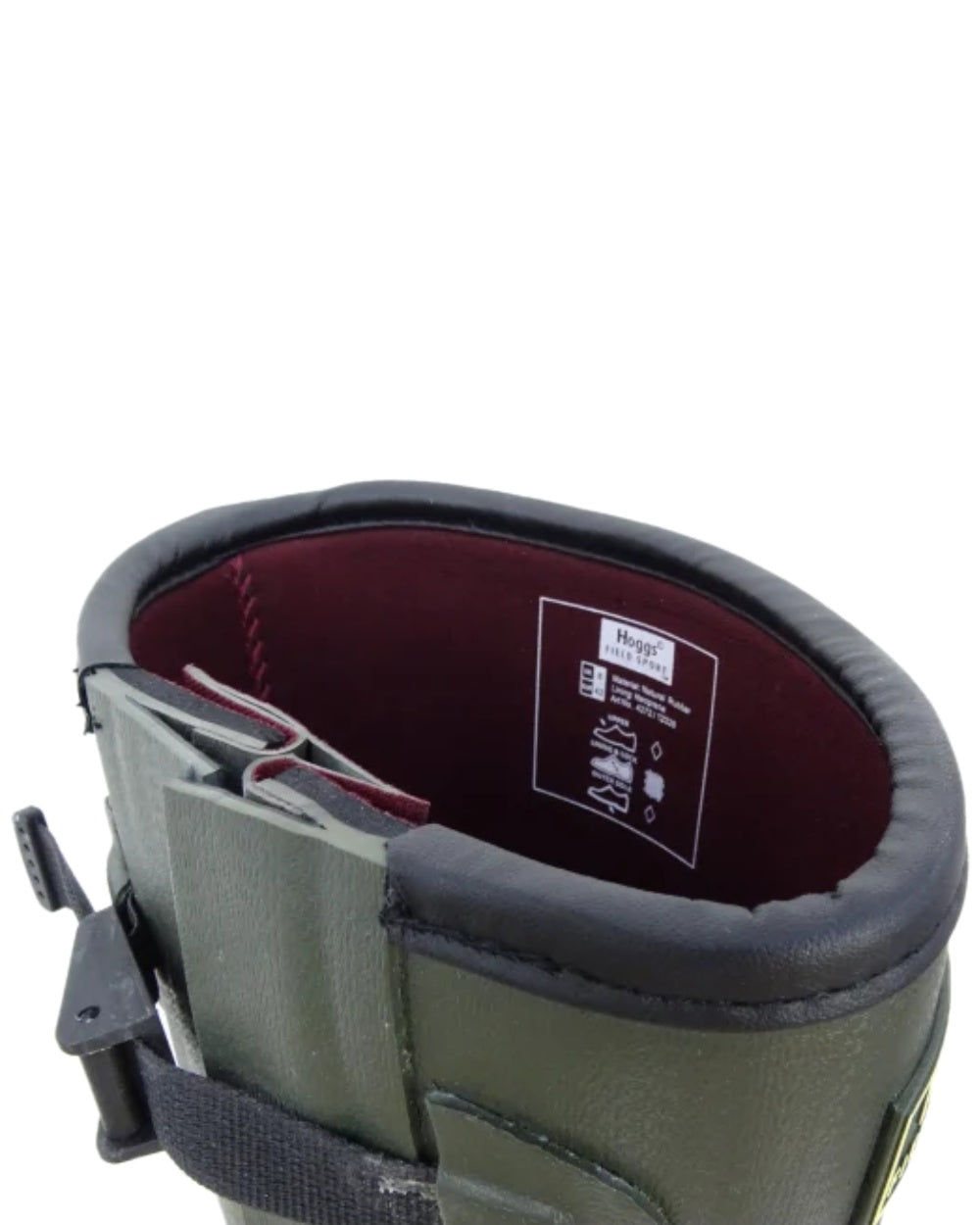 Field Green Coloured Hoggs of Fife Field Sport 365 Wellingtons on white background