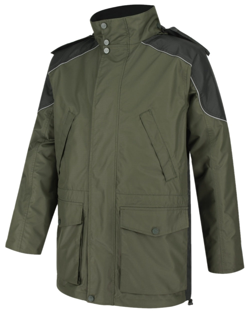 Green Coloured Hoggs of Fife Field Tech Waterproof Jacket on white background