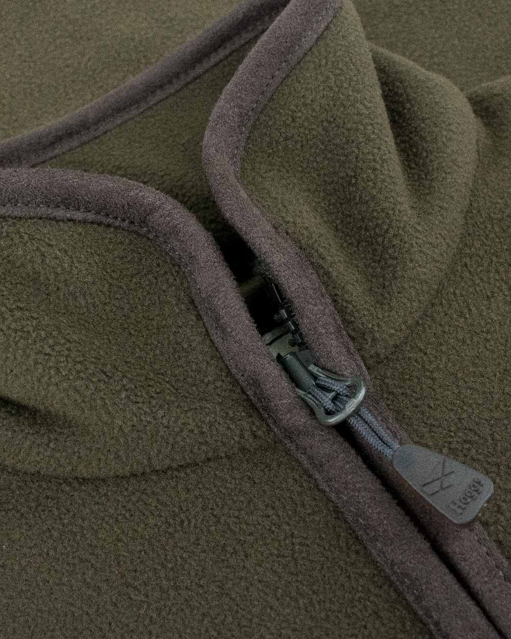 Green Coloured Hoggs of Fife Ghillie II Padded Waterproof Fleece Jacket on white background