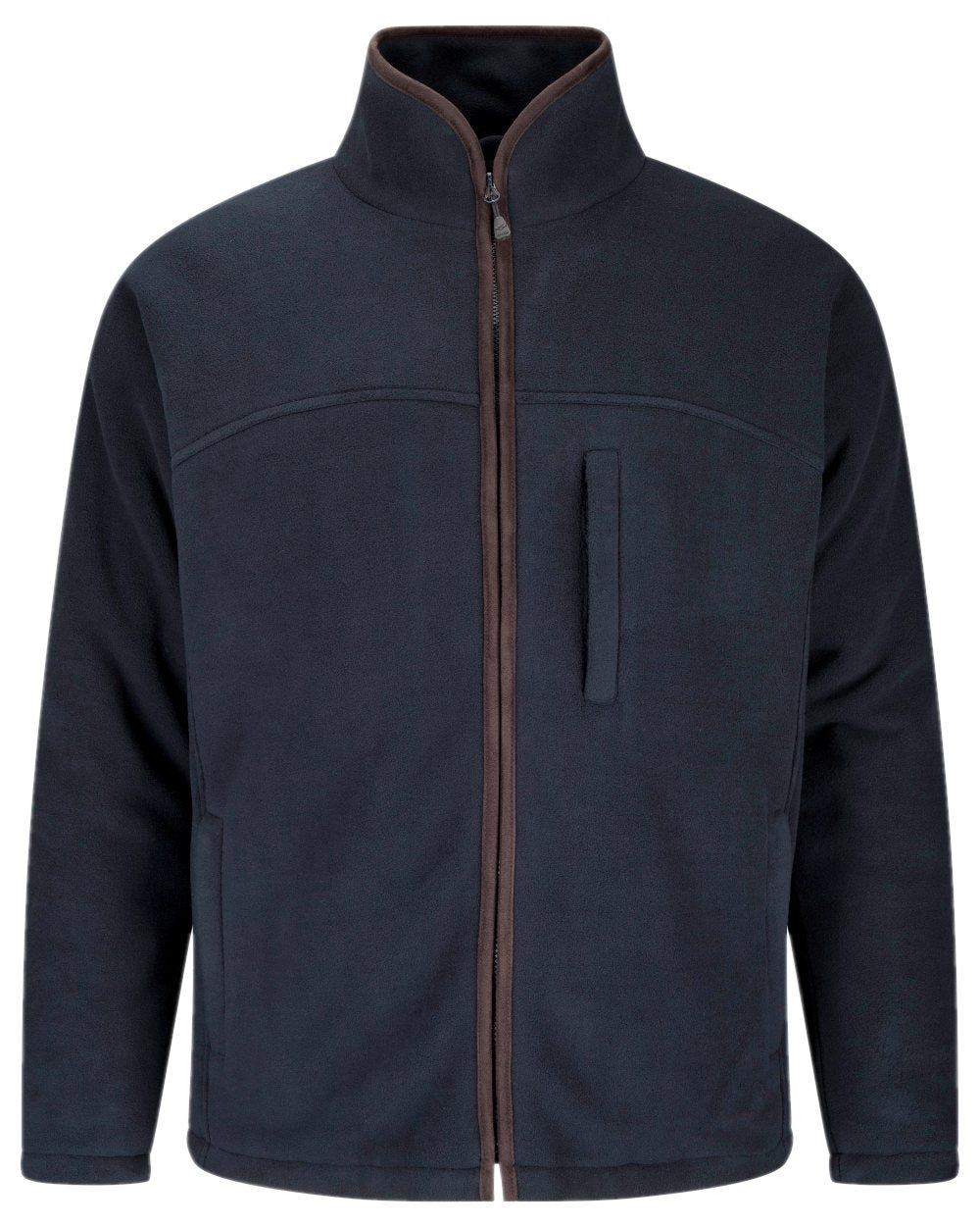 Navy Coloured Hoggs of Fife Ghillie II Padded Waterproof Fleece Jacket on white background