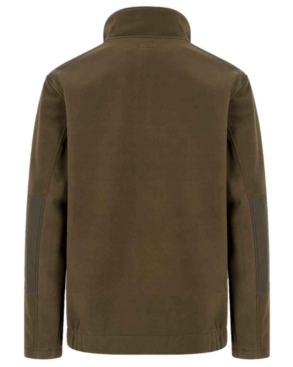 Green Coloured Hoggs of Fife Green King II 1/4 Zip Bonded Fleece on white background