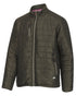 Olive Merlot Coloured Hoggs of Fife Kingston Lightweight Quilted Jacket on white background