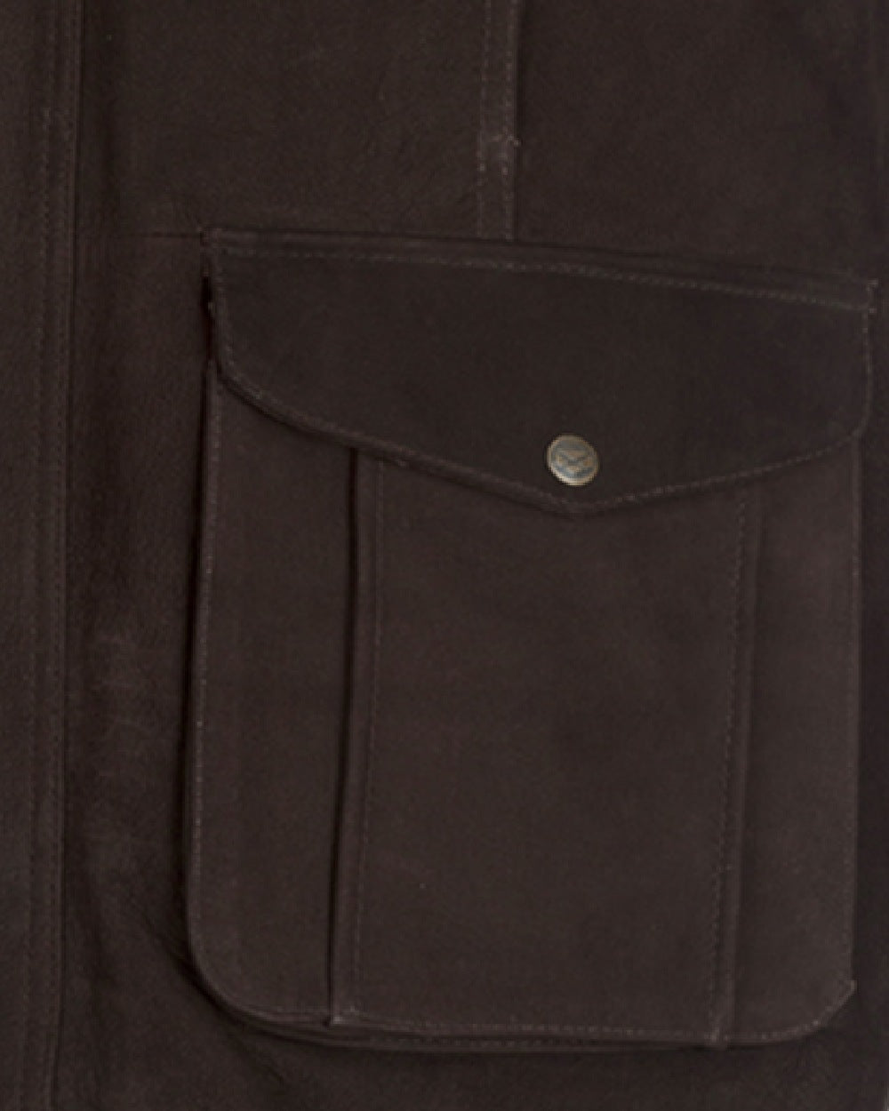 Chocolate Coloured Hoggs of Fife Lomond II Leather Waistcoat on white background