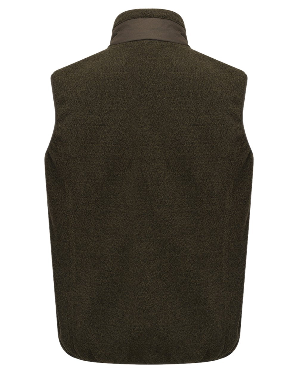Dark Forest Marl Coloured Hoggs of Fife Mens Melville Hybrid Gilet on white background
