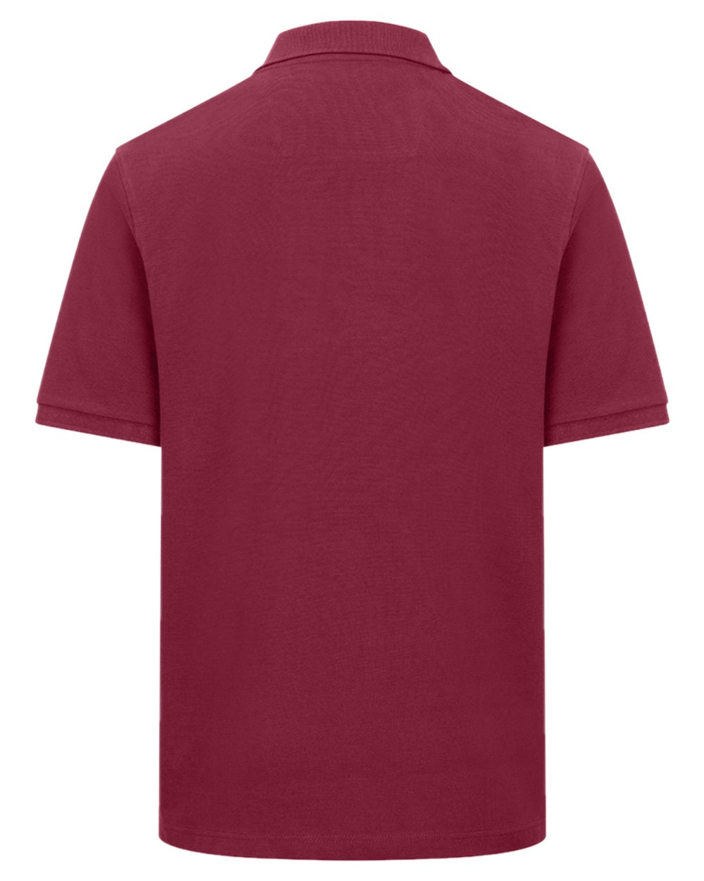 Burgundy Coloured Hoggs of Fife Mens Newton Pique Polo Shirt on white background