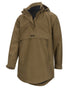 Olive Coloured Hoggs of Fife Mens Torness Trilaminate Waterproof Smock on white background