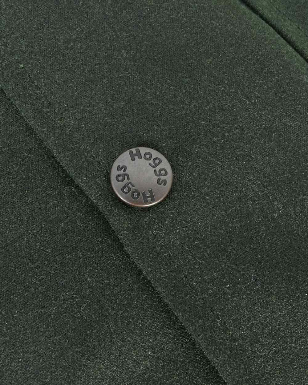 Olive Coloured Hoggs of Fife Padded Waxed Jacket on white background