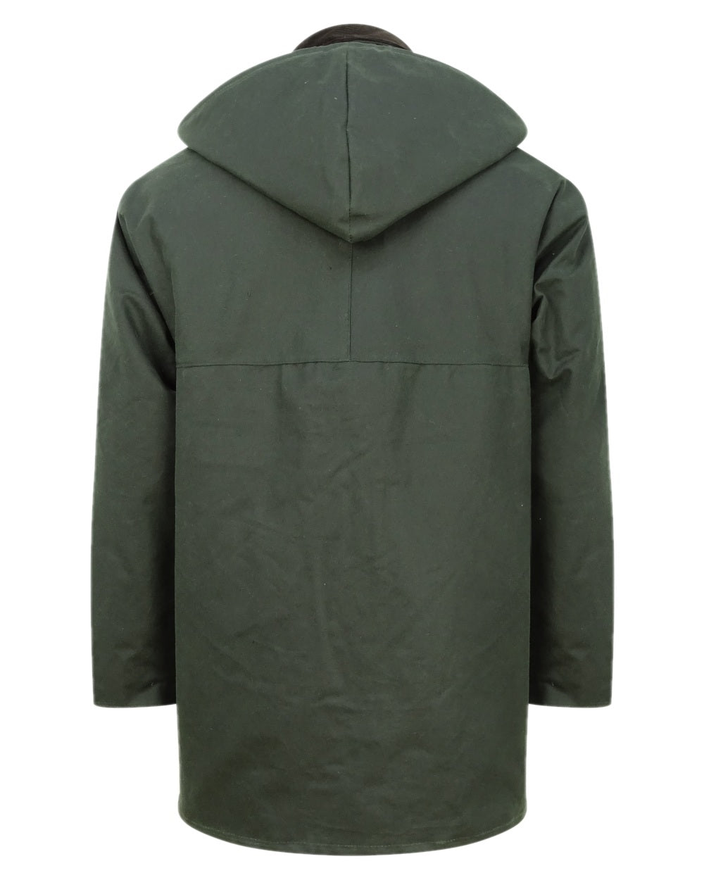 Olive Coloured Hoggs of Fife Padded Waxed Jacket on white background