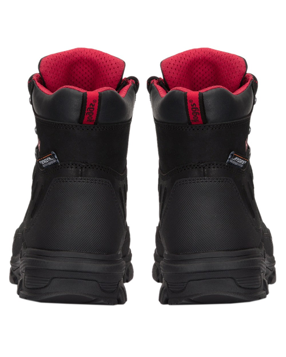 Black Nubuck Coloured Hoggs of Fife Poseidon S3 Safety Lace-Up Boots on white background