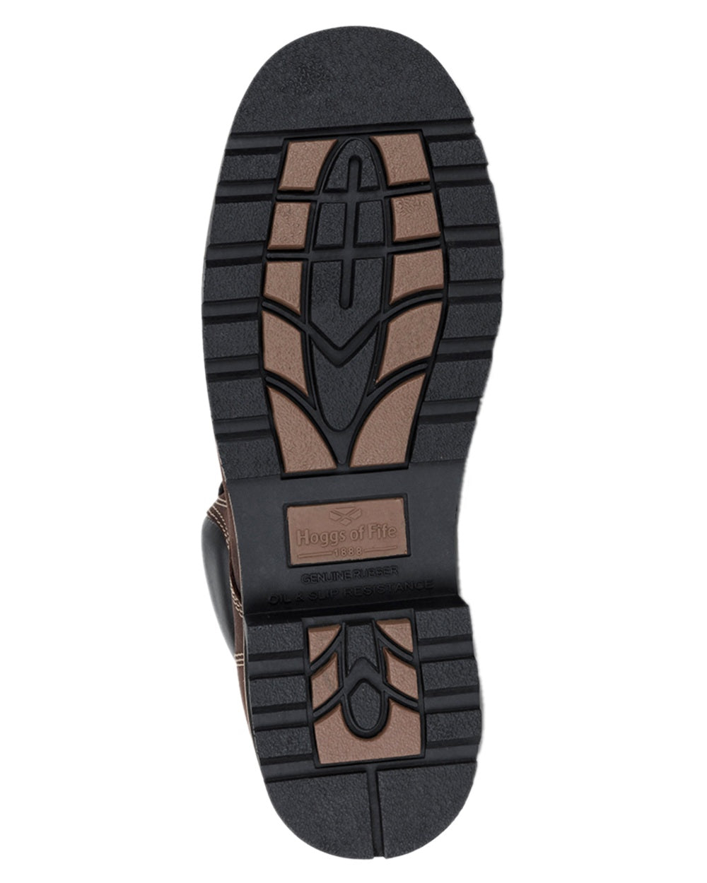 Oak Brown Coloured Hoggs of Fife Selkirk Moc Work Boots on white background