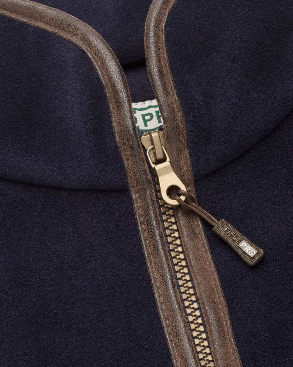 Midnight Navy coloured Hoggs of Fife Stenton Technical Fleece Gilet on white background