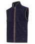 Midnight Navy coloured Hoggs of Fife Stenton Technical Fleece Gilet on white background