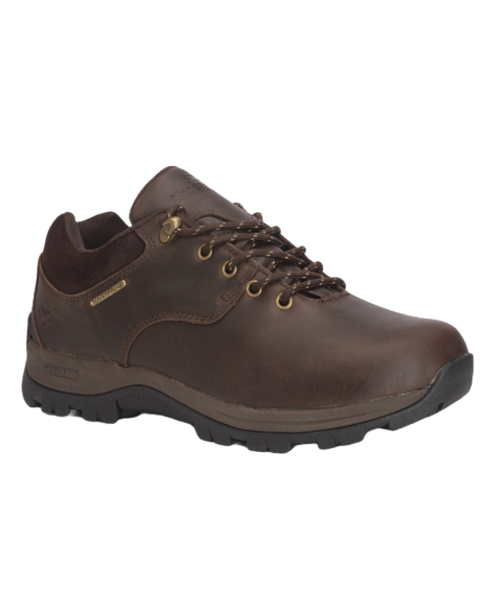 Brown Coloured Hoggs of Fife Torridon Waxy Leather Trek Shoes on white background