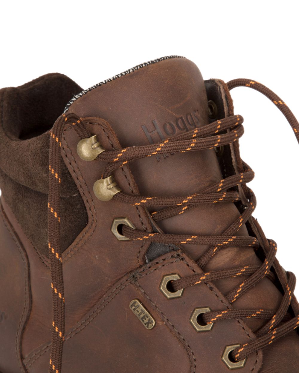 Crazy Horse Brown Coloured Hoggs of Fife Triton Pro Boots on white background