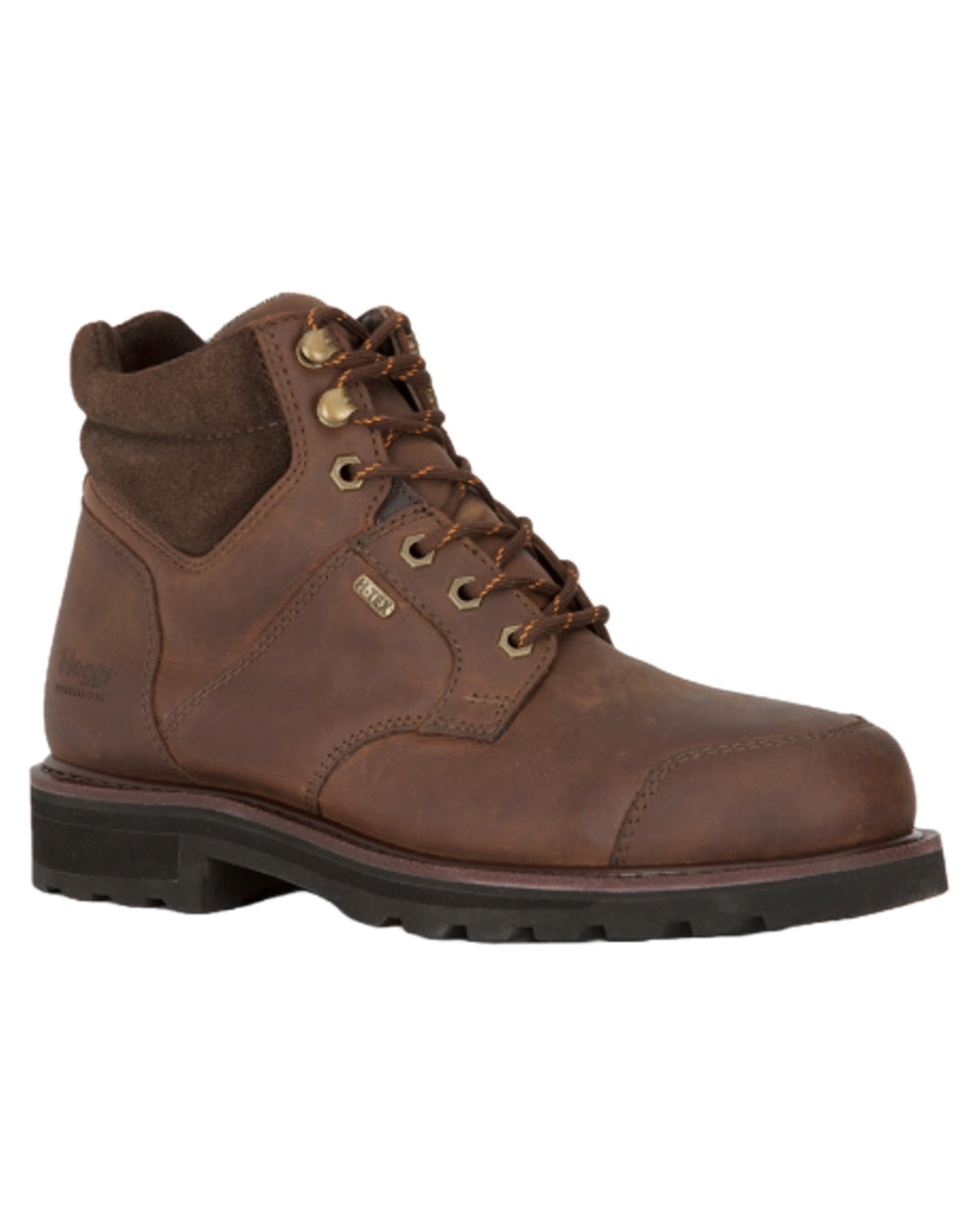 Crazy Horse Brown Coloured Hoggs of Fife Triton Pro Boots on white background