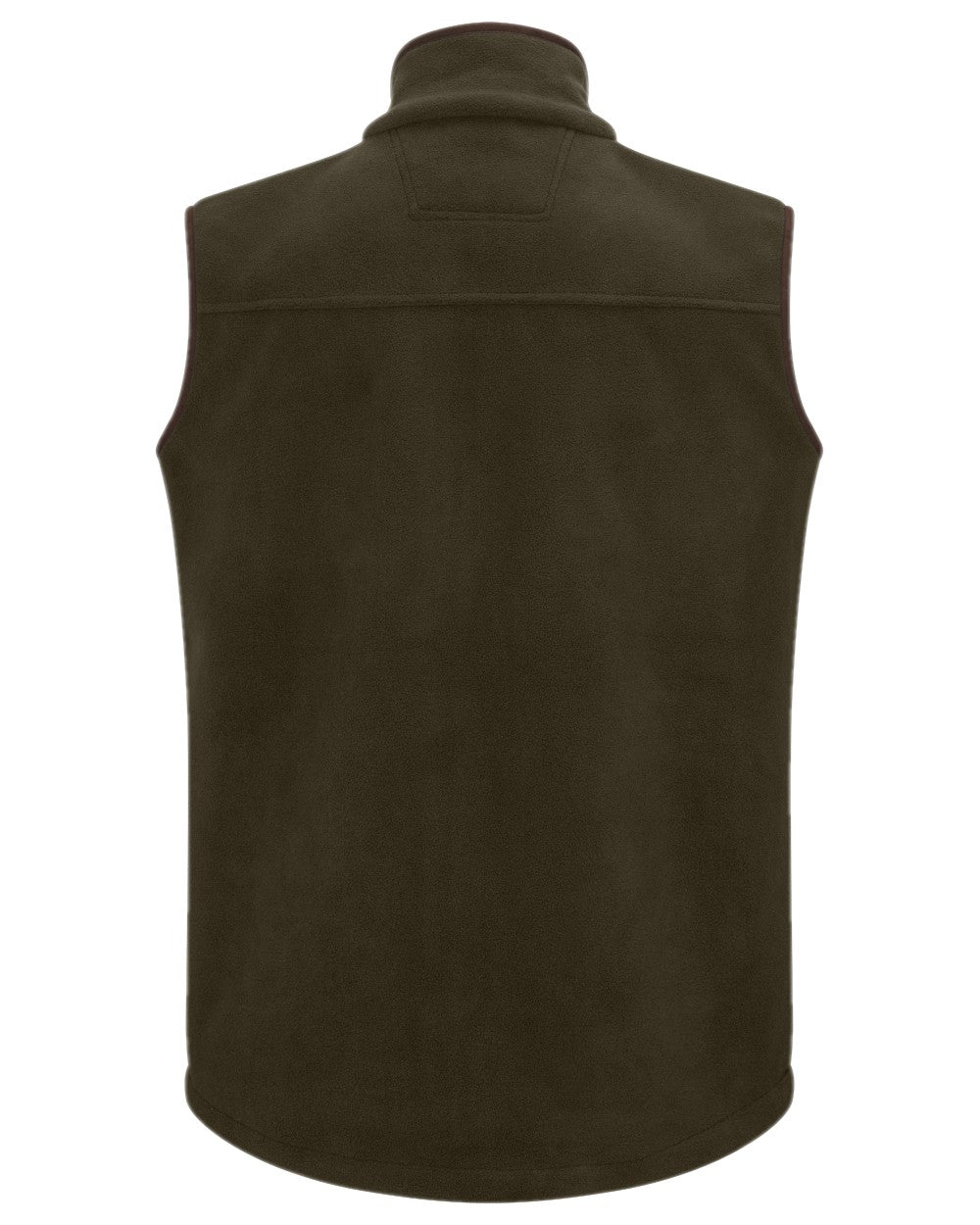 Green Coloured Hoggs of Fife Woodhall Fleece Gilet on white background