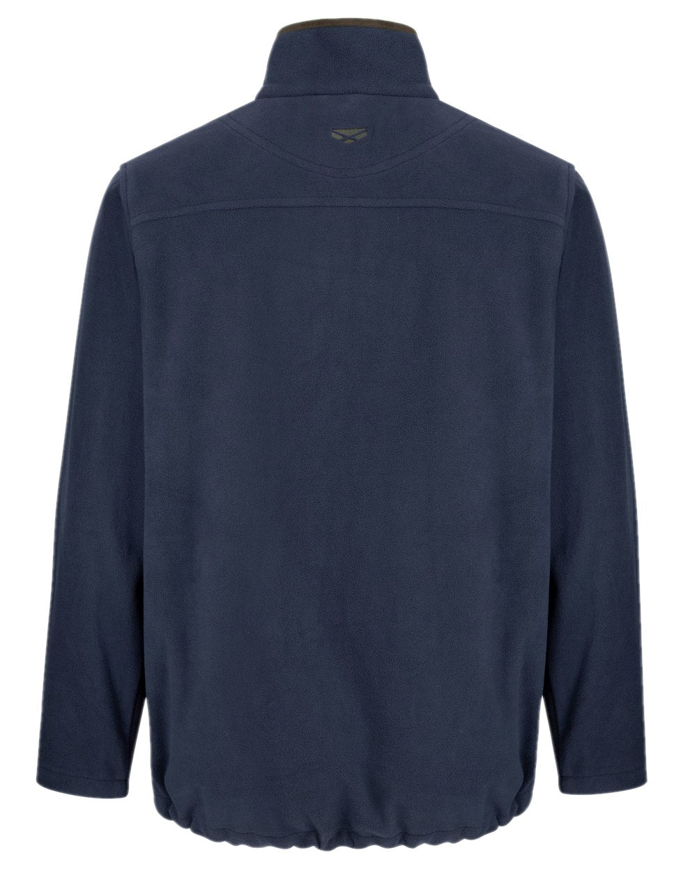Navy Coloured Hoggs of Fife Woodhall Fleece Jacket on white background