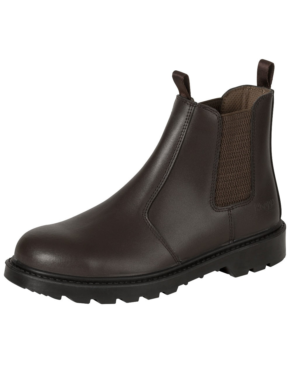 Dark Brown coloured Hoggs of Fife Classic Safety Dealer Boot on white background