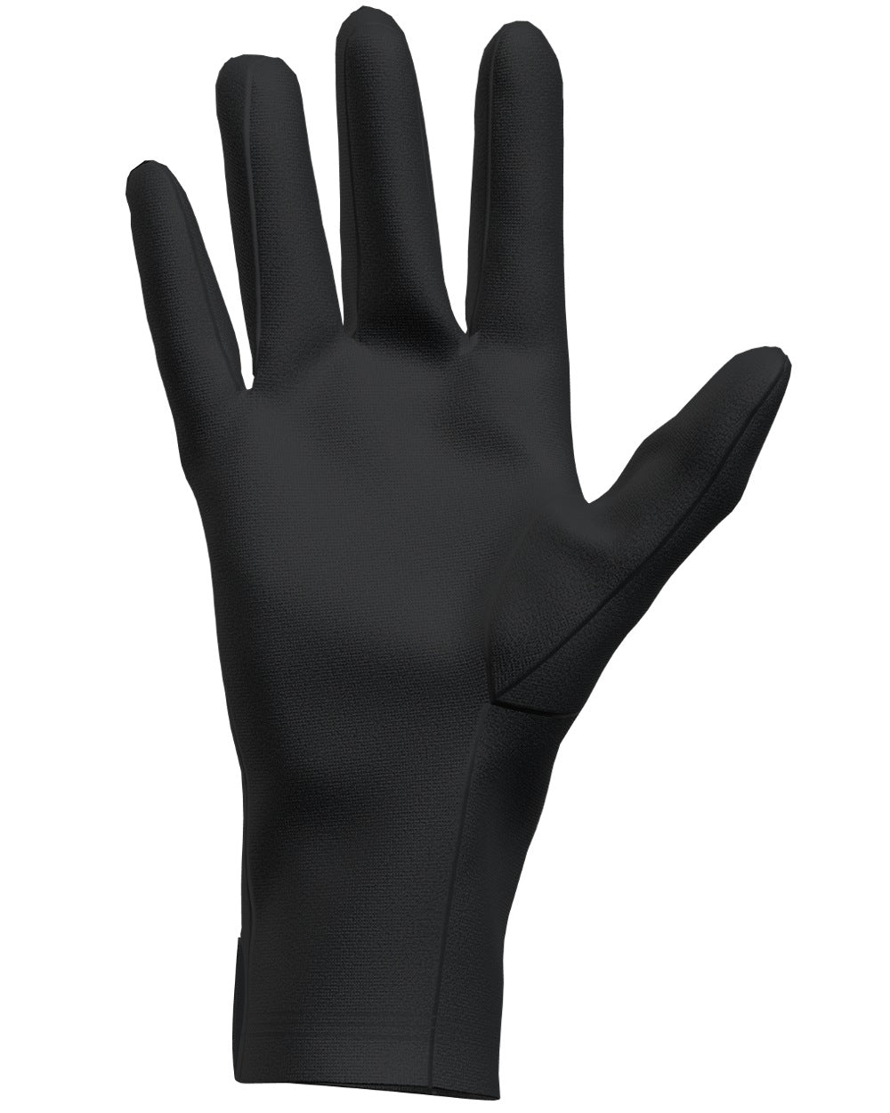 Black Coloured Icebreaker Unisex 200 Oasis Glove Liners on white background