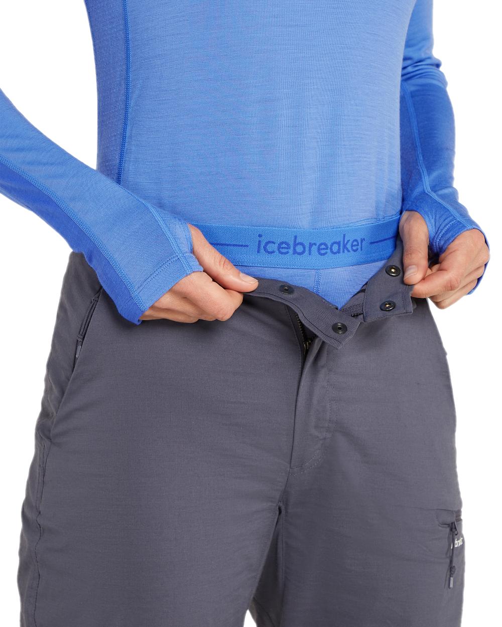 Baja Coloured Icebreaker Womens Merino 200 Oasis Thermal Leggings on white background