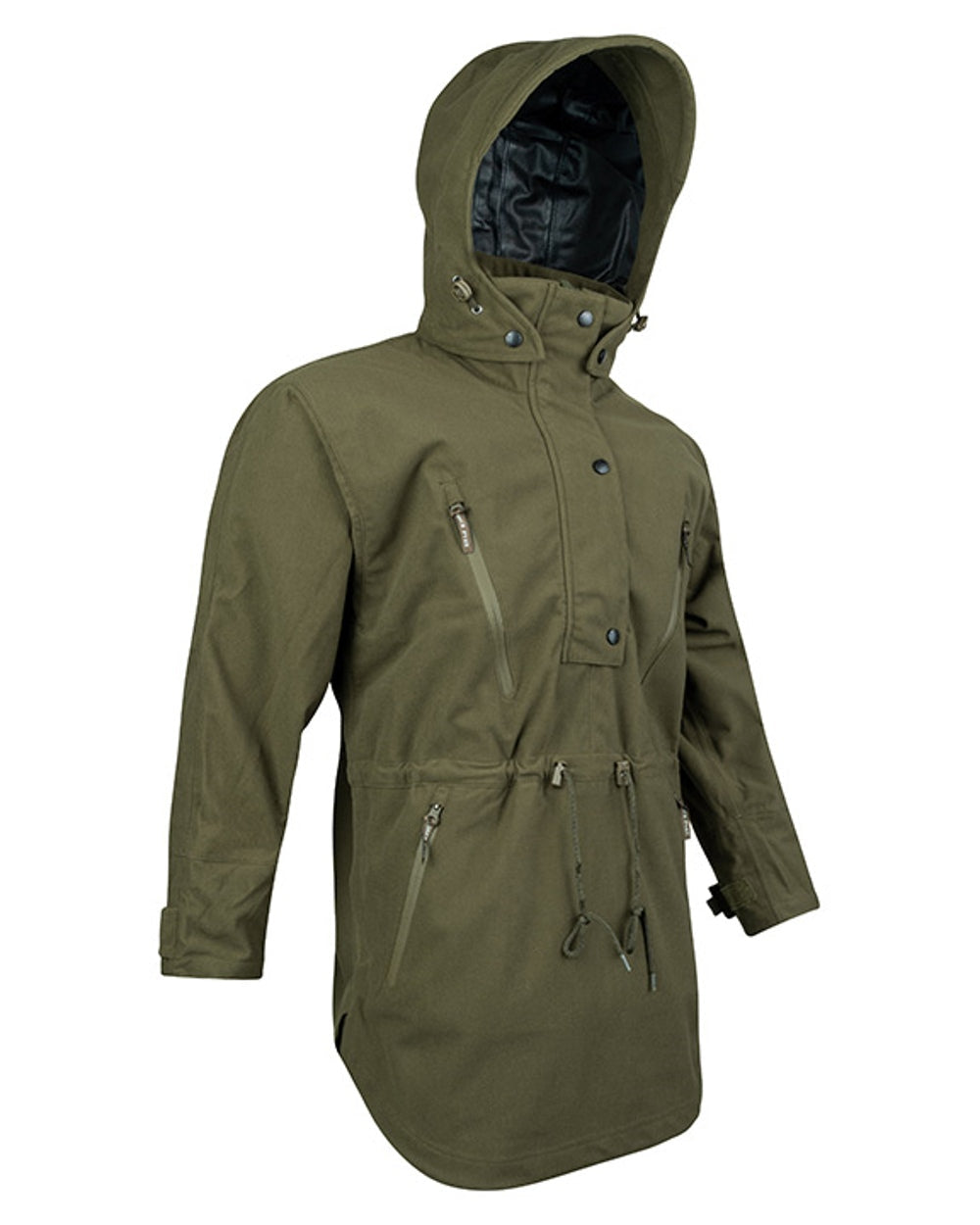 Moss Green Coloured Jack Pyke Argyll Smock On A White Background