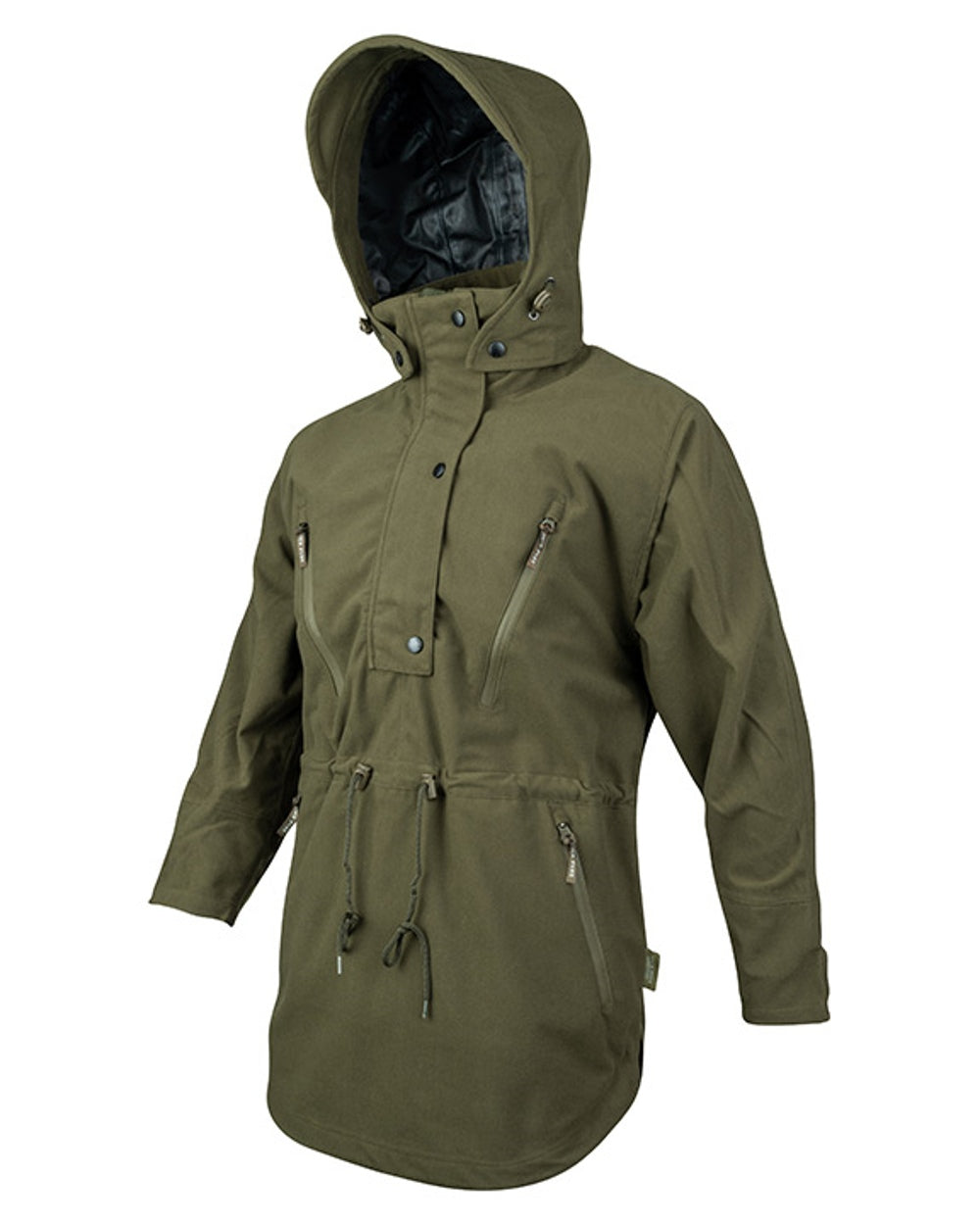 Moss Green Coloured Jack Pyke Argyll Smock On A White Background