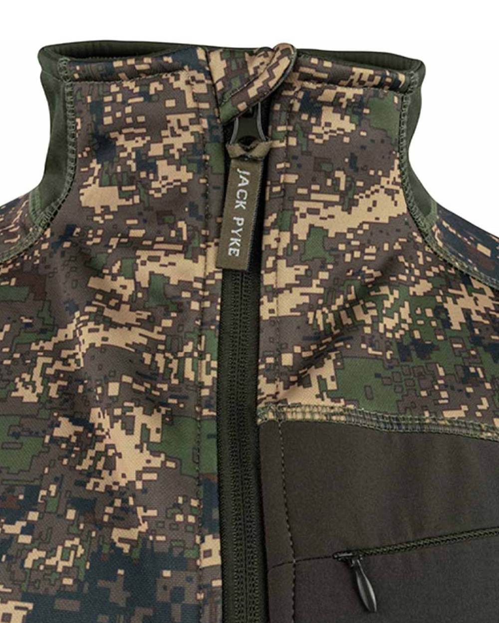 Digicam coloured Jack Pyke Ashcombe Technical Fleece on White background