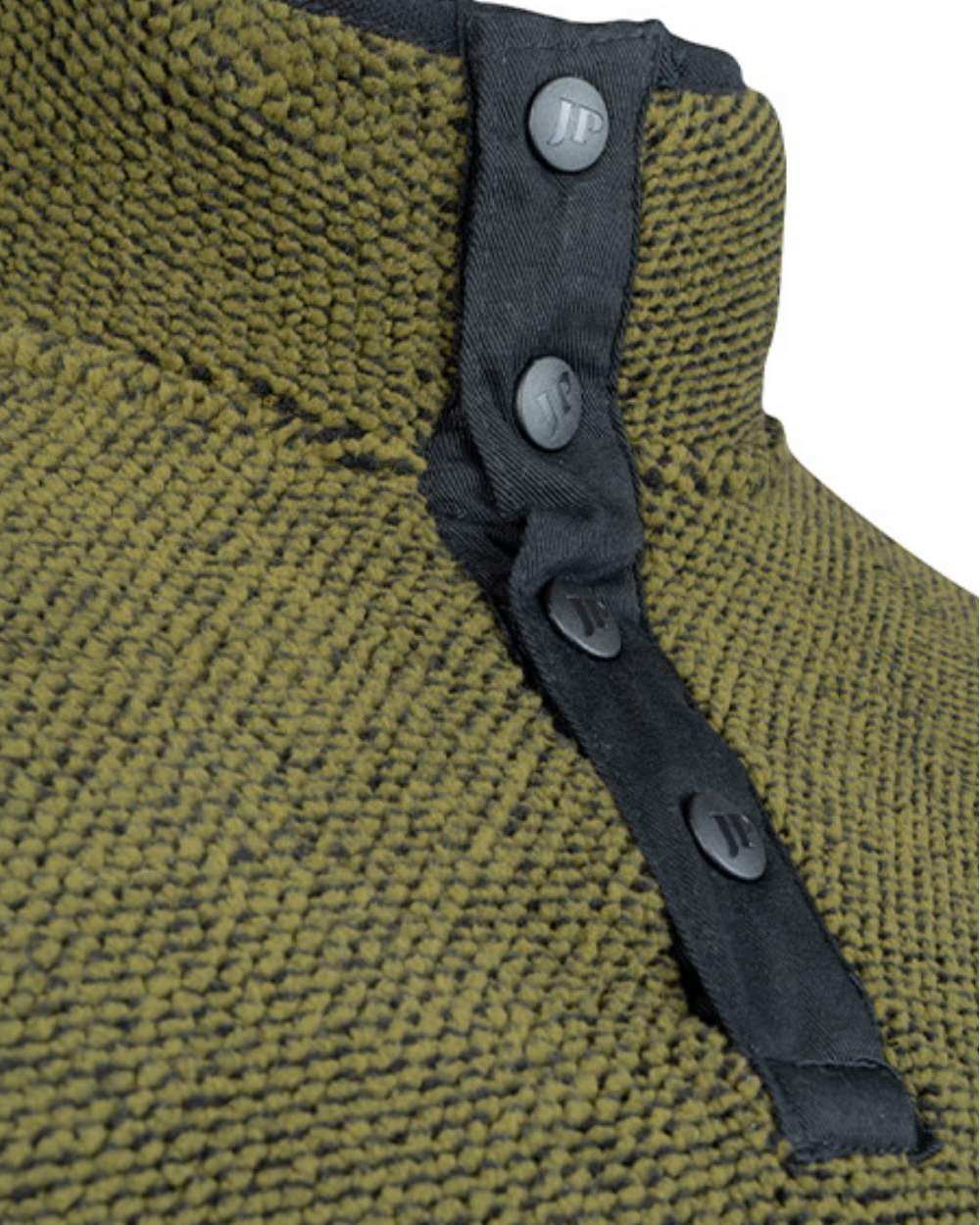 Green coloured Jack Pyke Ashdown Fleece Top on white background