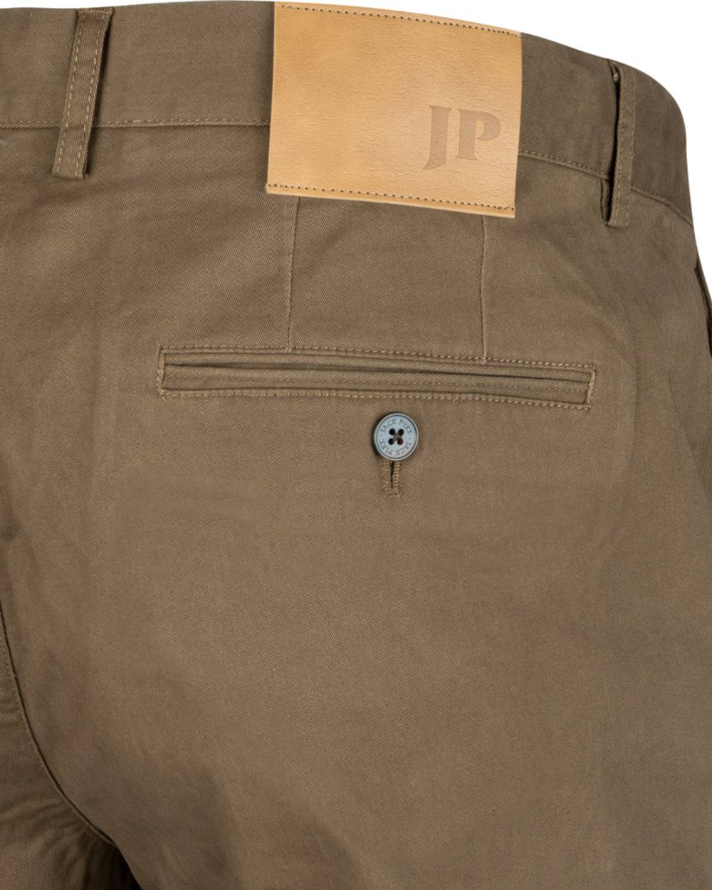 Mocha Brown coloured Jack Pyke Chino Trousers on white background