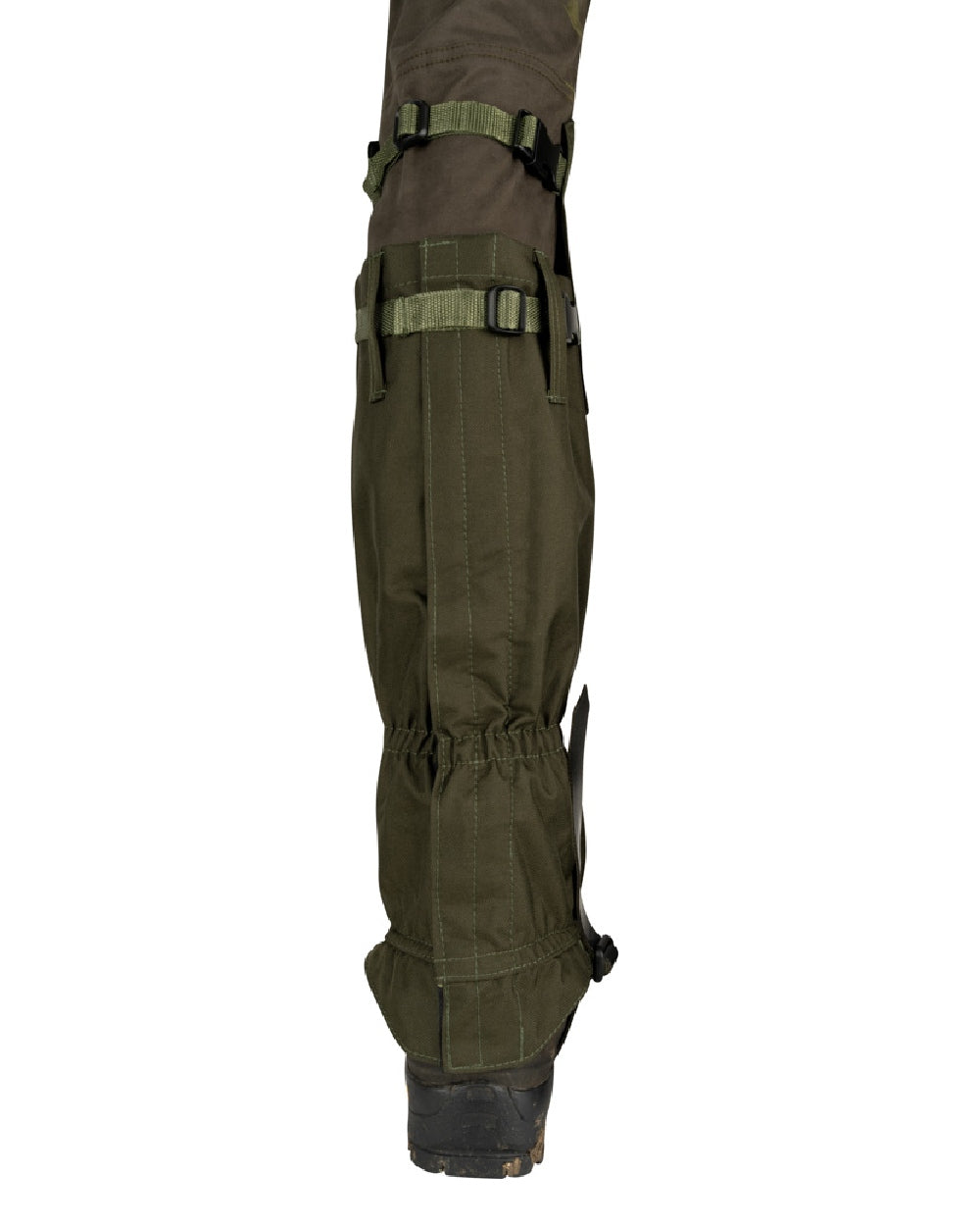 Green coloured Jack Pyke Highline Gaiter on white background