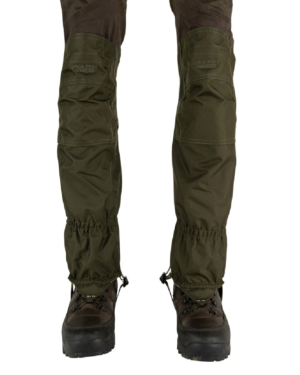 Green coloured Jack Pyke Highline Gaiter on white background