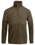 Dark Olive Coloured Jack Pyke Mens Bleasdale Half Zip Fleece Top on white background
